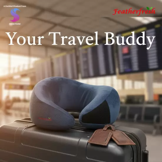 Featherfresh Memory Travel Pillow