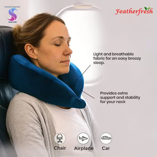 Featherfresh Memory Travel Pillow